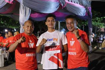Bripda Saddam Hussein Juara Sabang Night Run 