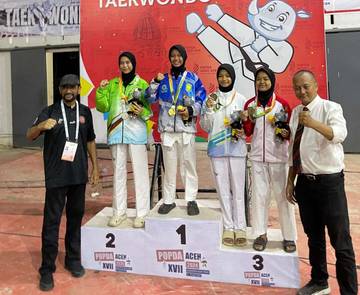 Dua Taekwondoin Sabang Wakili Aceh di POPNAS XVII 