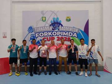 Polres Sabang Juara Turnamen Bulutangkis Forkopimda Cup 2025 