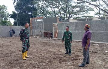 Dandim Sabang Tinjau Pembangunan Koperasi Merah Putih
