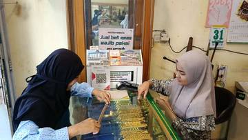 Harga Emas Sabang Turun, Aktivitas Jual Meningkat