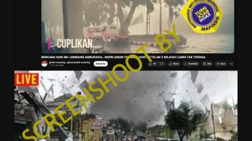 [SALAH] Tiga Desa di Jombang Ludes Akibat Angin Tornado