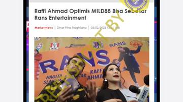 [SALAH] Raffi Ahmad Buka Perusahaan Judi Online