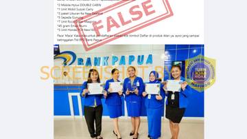 [SALAH] “Berita Terkini Pesta POIN BPD Bank Papua Bagi,Bagi, Hadiah katong pu rekening Bank Papua”