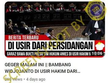 [SALAH] TIM HUKUM ANIES DIUSIR GARA-GARA BAWA BUKTI PALSU