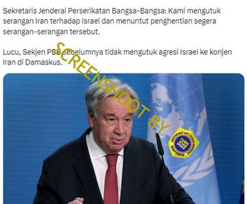 [SALAH]: “PBB kecam serangan Iran terhadap Israel”