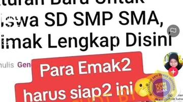 [SALAH] Seragam Sekolah SD,SMP, SMA di Indonesia Diganti Setelah Lebaran