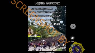 [SALAH] Video Unjuk Rasa Masyarakat Papua terkait Pencurian Suara Pilpres