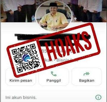 [HOAKS] Akun WhatsApp Mengatasnamakan Bupati Sijunjung