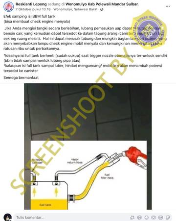 [SALAH] Isi Penuh BBM Bikin Mobil Rusak
