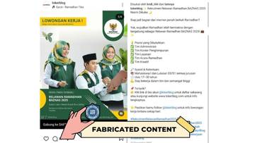 Rekrutmen Relawan Ramadan BAZNAS 2025 Adalah Penipuan