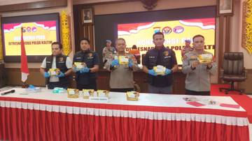 Polda Kaltim Bekuk Dua Kurir dan Pengedar Narkoba