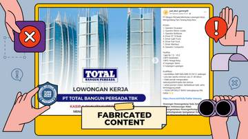 Hoaks! PT Total Bangun Persada Tidak Buka Lowongan