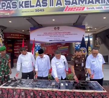 Lapas Samarinda Deklarasi Bebas Narkoba dan Barang Terlarang