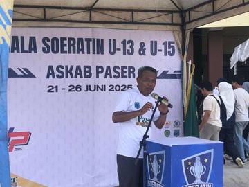 Sekda Paser Apresiasi Piala Soeratin Regional Kabupaten