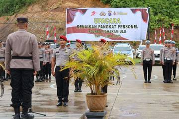 Polres Mahulu Harap Kenaikan Pangkat Jadi Contoh Positif