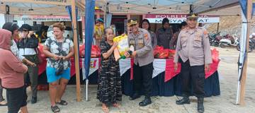 Gerakan Pangan Murah Digelar Polres Mahulu untuk Masyarakat