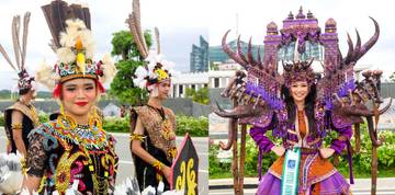 Karnaval Busana Nusantara Warnai El-John Festival di IKN