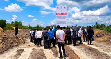 OIKN Bersama Forkopimda Tertibkan Tambang Ilegal Bukit Suharto