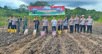 Polresta Samarinda dan BRMP Kaltim Dorong Kemandirian Petani