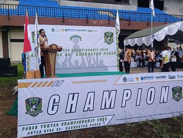 Kejuaraan Sepak Bola Antardesa di Paser Resmi Berakhir