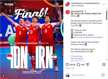 Timnas Futsal Indonesia Ukir Sejarah Final Asia