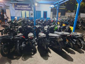 Terindikasi Balap Liar, Satlantas Samarinda Amankan 32 Motor
