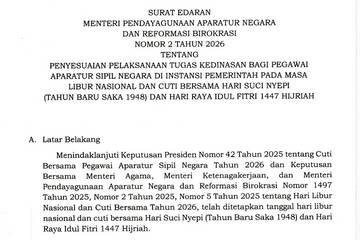 PANRB Terbitkan SE Fleksibilitas Kerja ASN 2026