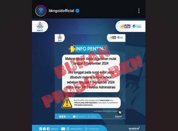 [HOAKS] Materai Tempel Sebabkan TMS Administrasi CPNS 2024