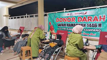 Unit Transfusi Darah PMI Sampang Gelar Donor Darah Safari Ramadan
