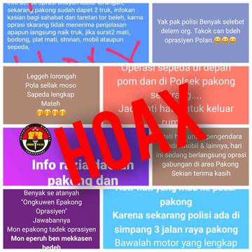 Hoaks, Kabar Penyitaan Kendaraan Tidak Bayar Pajak di Pamekasan