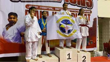 Karate Lanal Batuporon Borong Emas di Piala Kemendagri