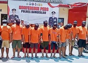 Operasi Tumpas, Polres Bangkalan Ungkap 16 Kasus Narkoba