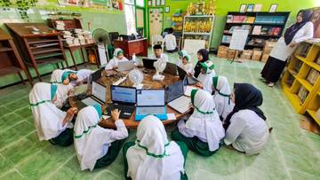 Literasi dan Survei Karakter, MIN Sampang Gelar ANBK