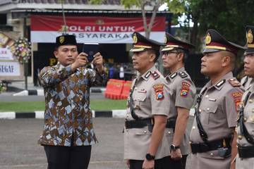 Kapolres Sampang Pimpin Sertijab Pejabat Strategis