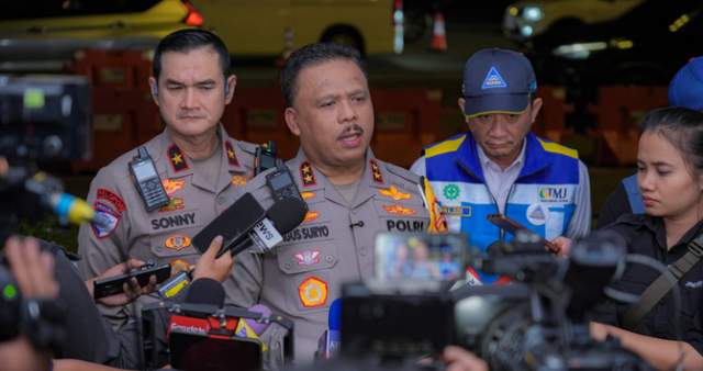 Kakorlantas Pantau Pergerakan Arus Balik di GT Banyumanik