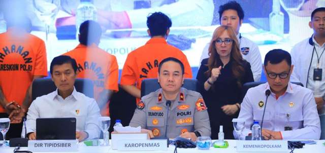 Polri Ungkap Sindikat Judi Online Jaringan Internasional