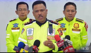 Kendaraan Arah Balik Jakarta, Jumlah Laka Turun