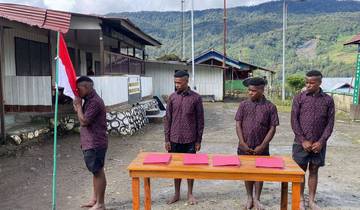 Empat Anggota KKB Kodap Ikrar Setia kepada NKRI 