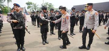 Kapolri Tinjau Gerakan Pangan Murah Polda Banten
