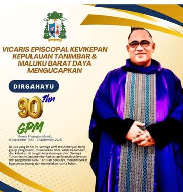  Vikariat Kepulauan Tanimbar dan MBDUcapkanDirgahayu ke-90untu GPM ‎