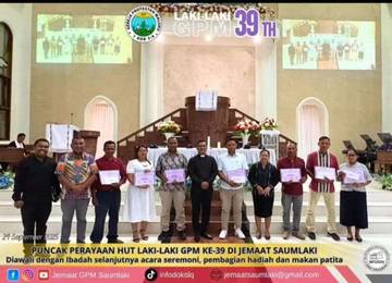 Laki-Laki GPM Jemaat Saumlaki Rayakan HUT Ke-39