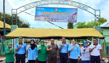 Gerakan Pangan Murah DigelardiSaumlakiuntuk HUT ke-80 TNI ‎