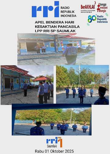 Apel bendera Hari kesaktian pancasila di RRI Saumlaki