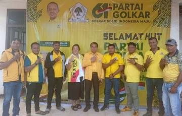  Menyongsong Hut Golkar Ke 61 DPD Golkar Tanimbar Gelar Pasar Murah  ‎