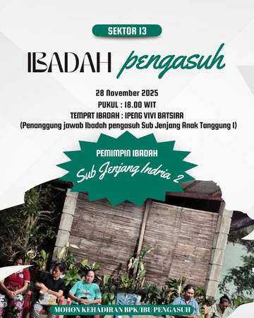 Pengasuh SMTPI Sektor XIII Jemaat Saumlaki Bersekutu.