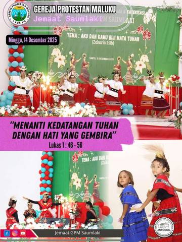 Kemeriahan Pentas Kreativitas ARK Jemaat GPM Saumlaki 