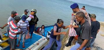 Sat Polair Polres Kepulauan Tanimbar Perketat Pengamanan Debarkasi
