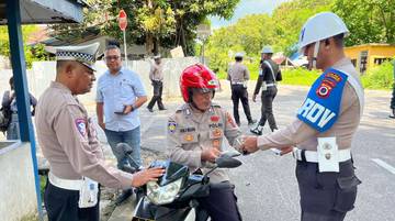 Polres Kepulauan Tanimbar Intensifkan  Penertiban Lalu Lintas