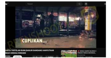 Hoaks, Banjir Bandang Hancurkan Puluhan Rumah di Jakarta.